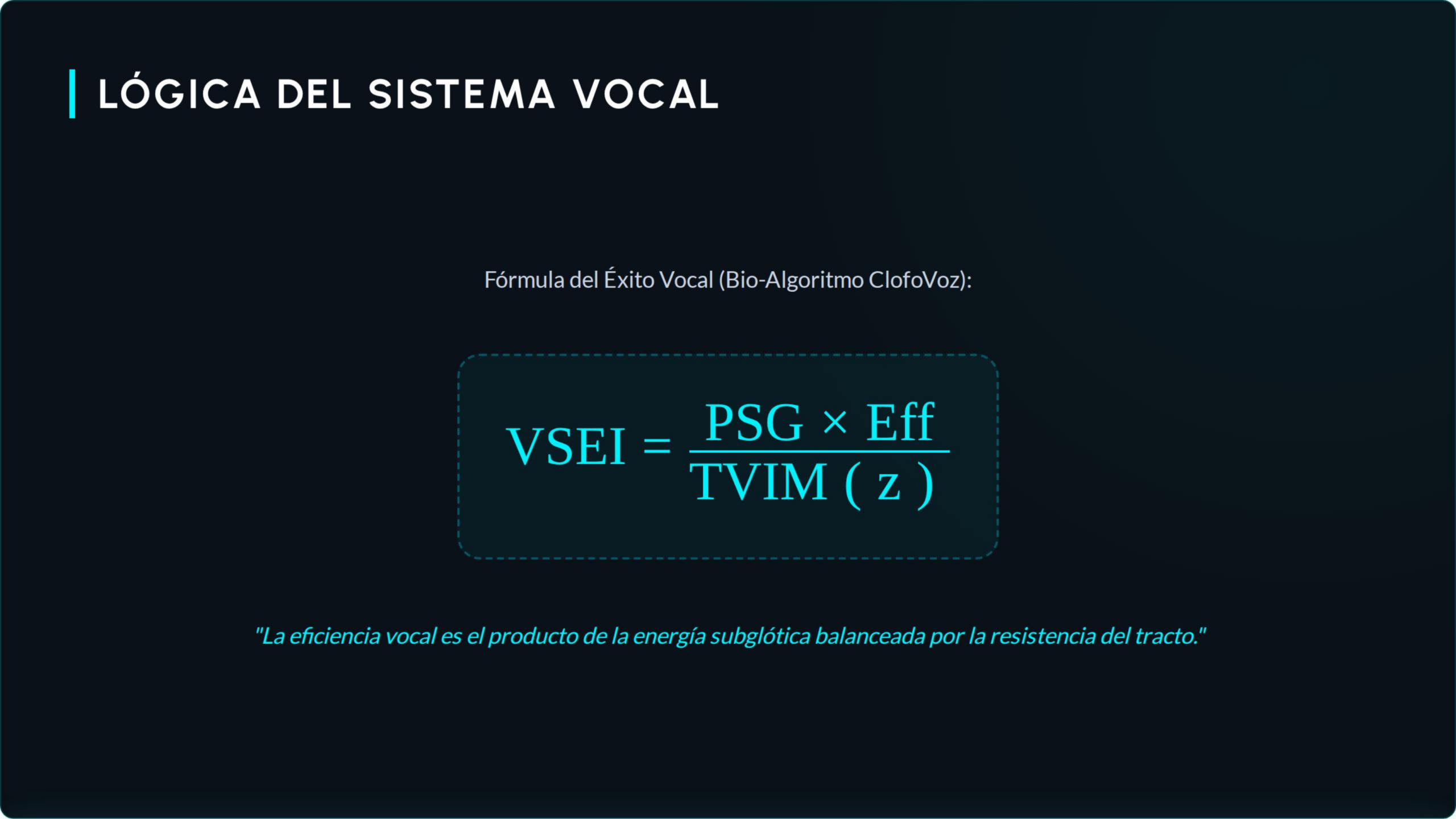 Logica del sistema vocal